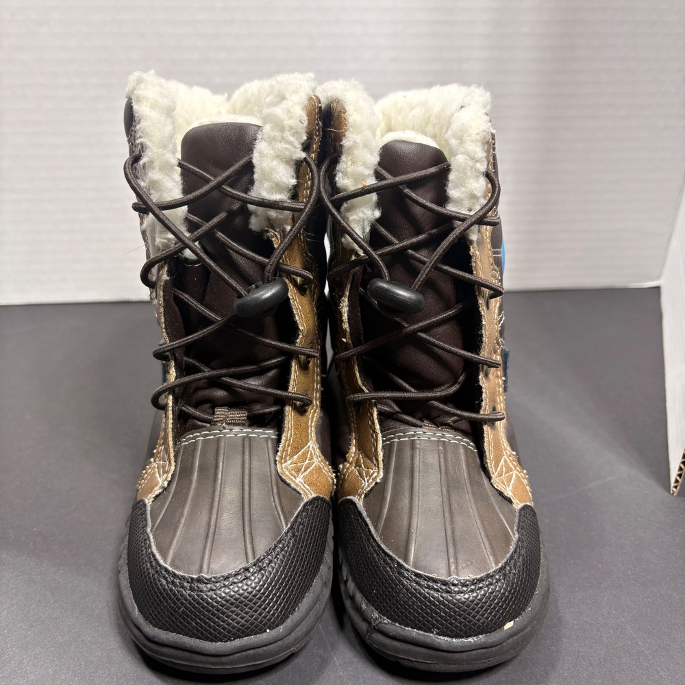 Carters Grizzlie Toddler Boys Brown Alpine Extreme Winter Snow Boots Size 6M